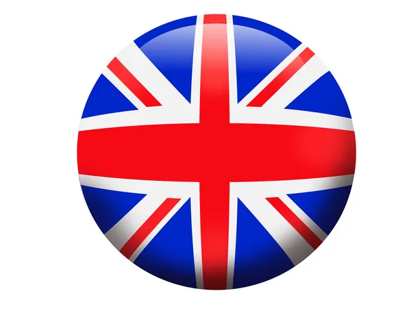 stock image Flag of England United Kingdom button