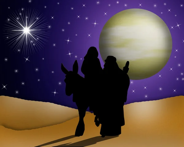 Christmas Card Religious Holy — Stock Photo, Image