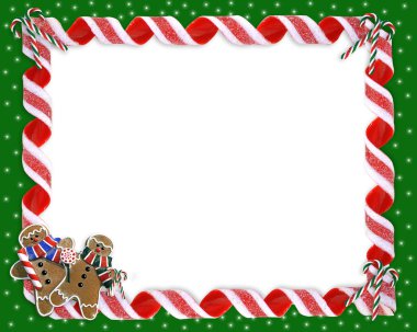 Christmas Border Cookies and Candy clipart