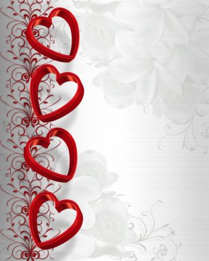 Valentines Day Hearts Border clipart