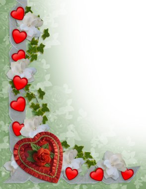Valentines Day Border Hearts clipart