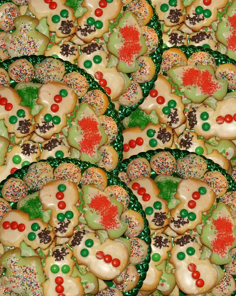 クリスマス クッキーの背景 — ストック写真