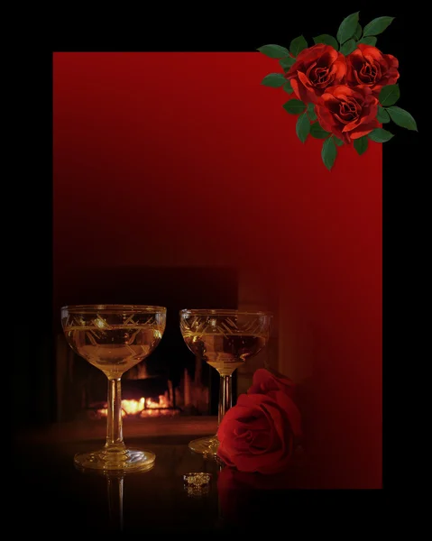 Valentinstag romantischer Hintergrund — Stockfoto