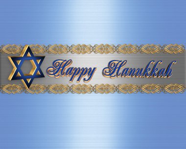 Hanukkah Border Elegant clipart