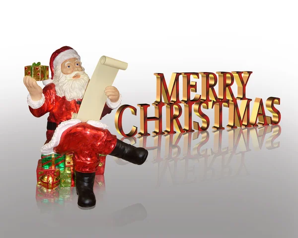 Boldog karácsonyt santa háttér — Stock Fotó