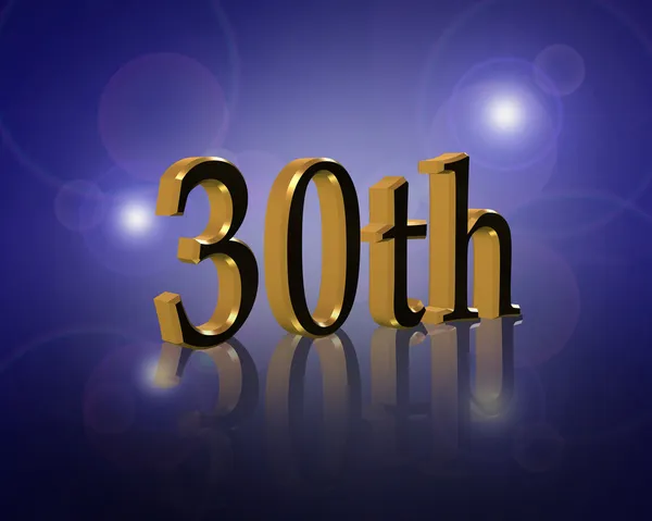 30 uitnodiging voor verjaardagsfeestje — Stockfoto