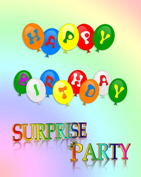 Buon compleanno festa a sorpresa — Foto Stock