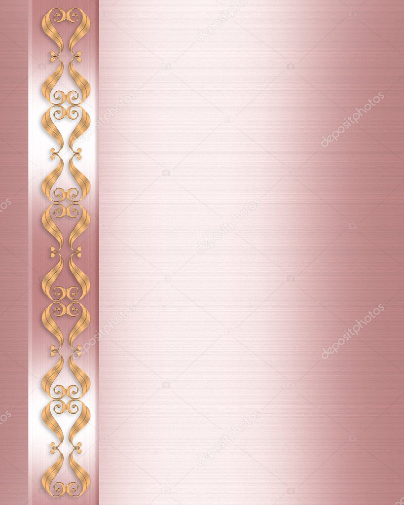 Wedding Invitation Elegant Pink border — Stock Photo © Irisangel #2145651