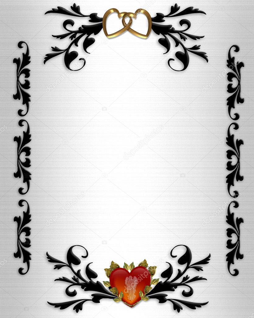 red elegant borders