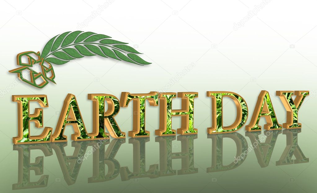 Earth day graphic 3D