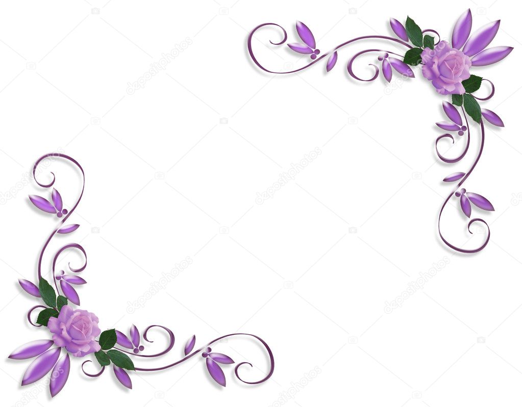 Lavender roses corner designs