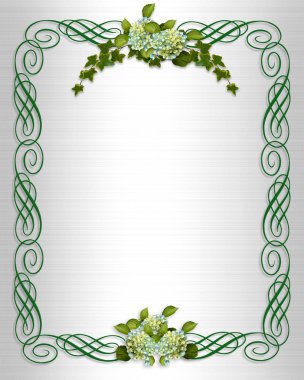 Ivy Hydrangea wedding border