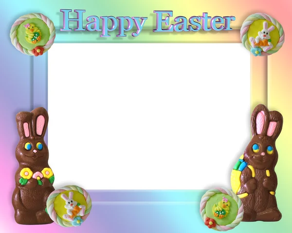 Easter Candy Frame Border — Stock Photo, Image