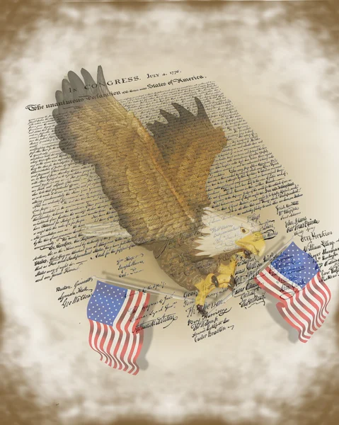 Патріотичний фон 4th July Eagle — стокове фото