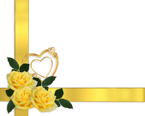 Aniversario de la boda rosas amarillas 50th — Foto de Stock