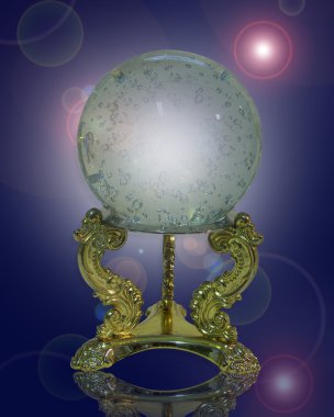 Crystal gazing ball magical clipart