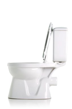 Toilet isolated on white clipart