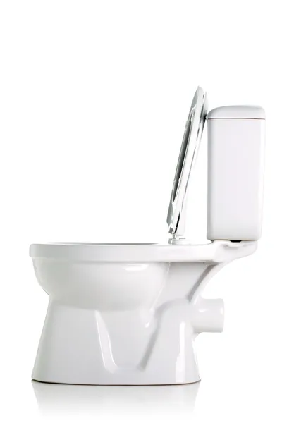 Toilette isoliert auf weiß — Stockfoto