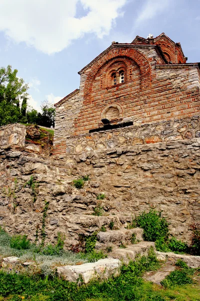 Kostel v kaneo v ohrid, Makedonie — Stock fotografie