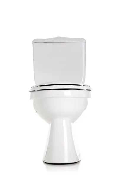 Туалет ізольовано на білому Стокове Фото