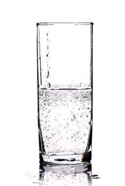 Glass of mineral water clipart