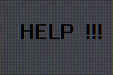 HELP !!!, macro pixels clipart