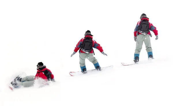 Ragazza snowboarder — Foto Stock
