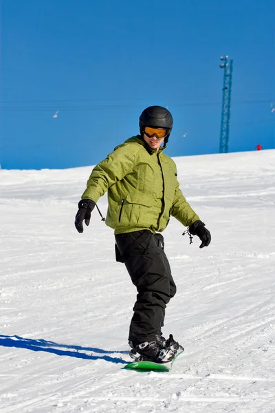 Portrait de snowboardeur — Photo