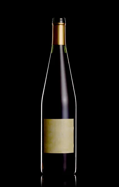 Backlit wine bottle — Stock Photo, Image