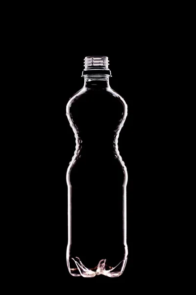 Butelka wody podświetlany — Zdjęcie stockowe
