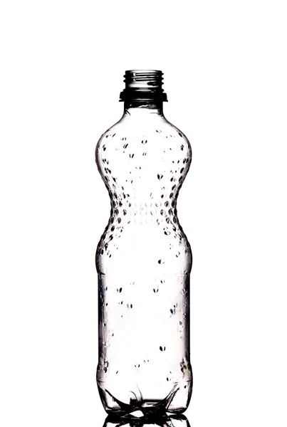 Vattenflaska på vit — Stockfoto