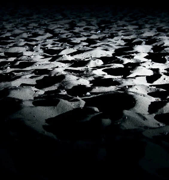 Sandstrand på natten — Stockfoto