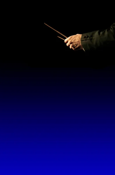 Diretor de orquestra musical — Fotografia de Stock