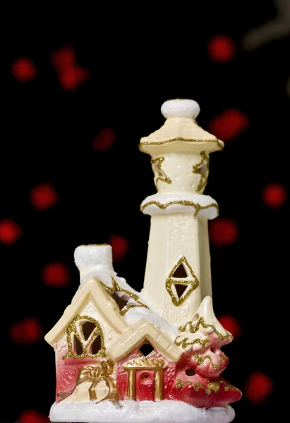Christmas candle holder — Stock Photo, Image