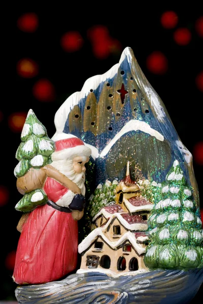 Christmas candle holder — Stock Photo, Image