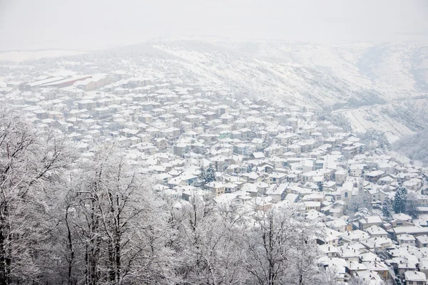 Krushevo, Mazedonien, im Winter — Stockfoto