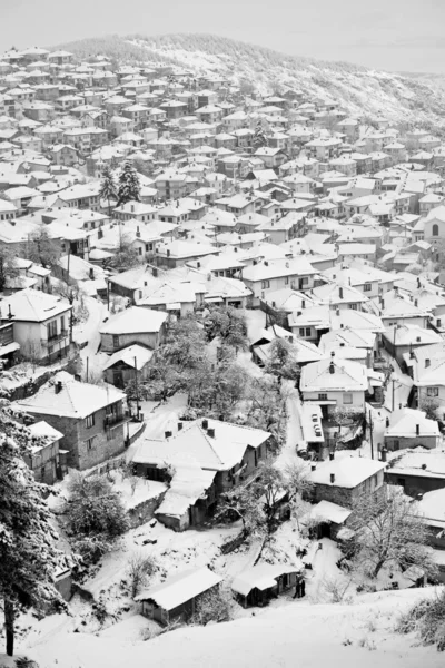 Krushevo, Mazedonien, im Winter — Stockfoto