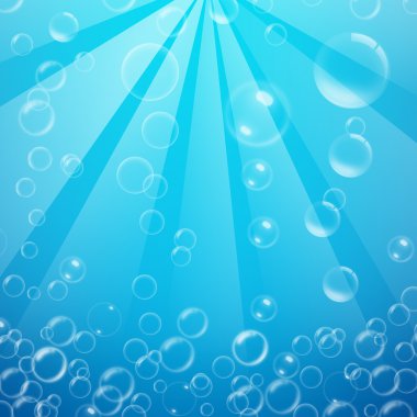 Blue bubbles background clipart
