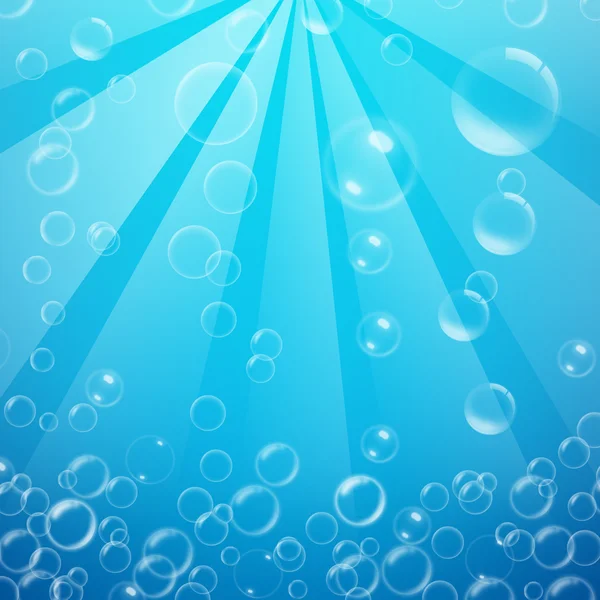 Сині бульбашки фону — стокове фото