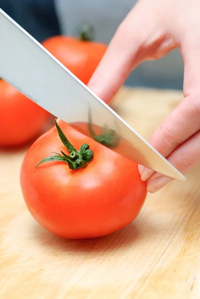 Corte de tomate — Fotografia de Stock