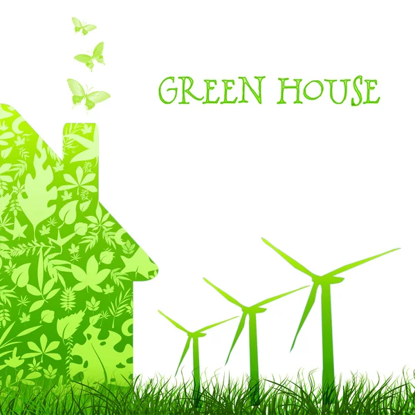 Зеленый дом — стоковое фото