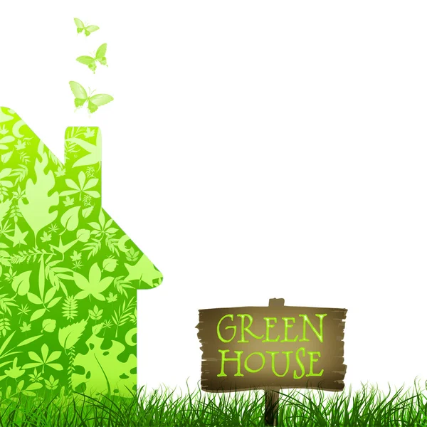Groen huis — Stockfoto