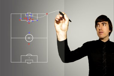 Soccer Football Manager clipart