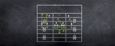 Running Play Stretch Strategy clipart