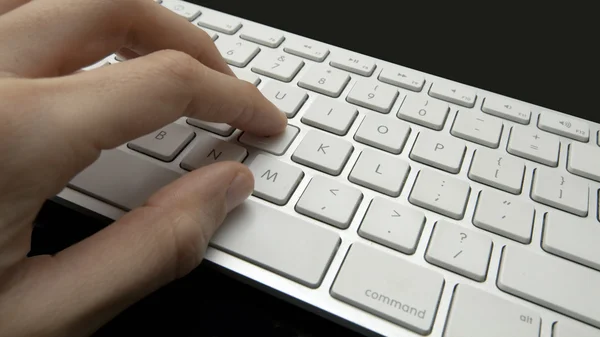 Keyboard Pressing — Stock Photo, Image