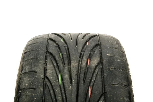 磨损的旧轮胎 — 图库照片