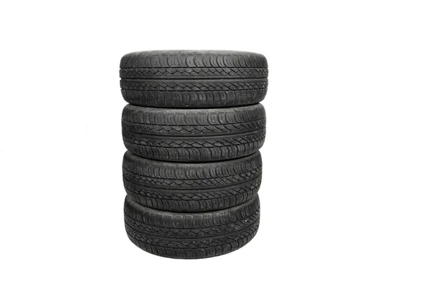 Neumático viejo gastado — Foto de Stock