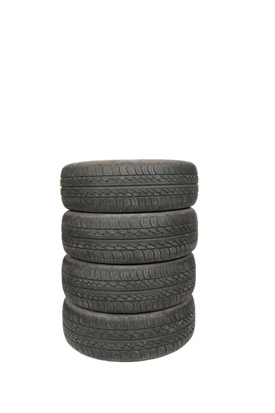 Neumático viejo gastado —  Fotos de Stock