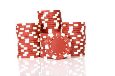 Kırmızı poker fişleri