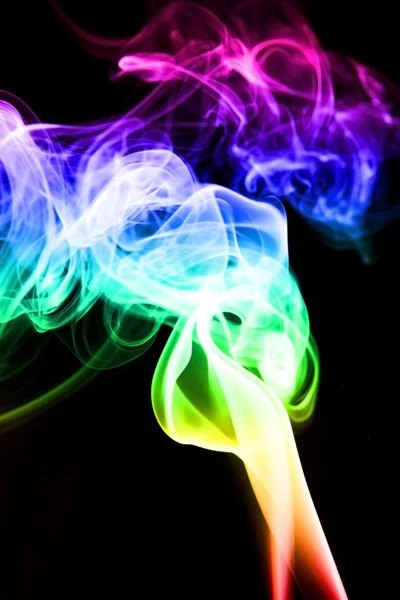 Abstraktní barevný kouř — Stock fotografie